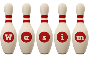 Wasim bowling-pin logo