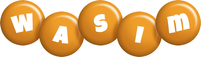 Wasim candy-orange logo