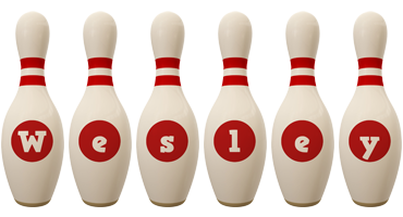 Wesley bowling-pin logo