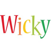 Wicky birthday logo