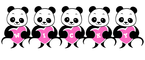 Wicky love-panda logo