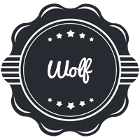 Wolf badge logo