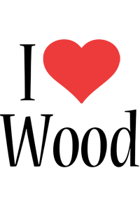 Wood i-love logo