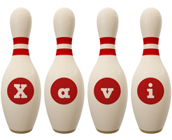 Xavi bowling-pin logo