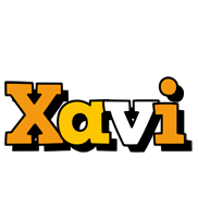 Xavi cartoon logo