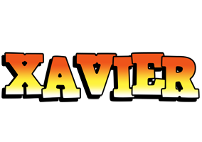 Xavier sunset logo