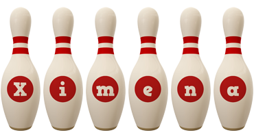 Ximena bowling-pin logo