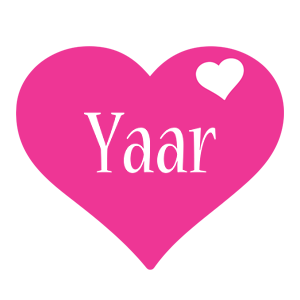 Yaar love-heart logo