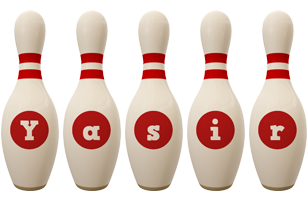 Yasir bowling-pin logo