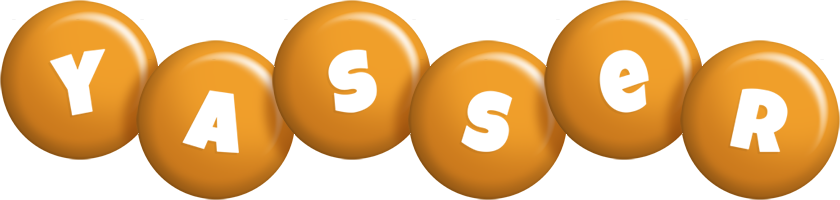 Yasser candy-orange logo