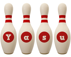 Yasu bowling-pin logo