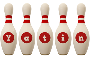 Yatin bowling-pin logo