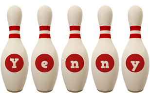 Yenny bowling-pin logo