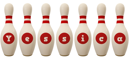 Yessica bowling-pin logo