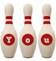 You bowling-pin logo