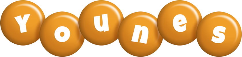 Younes candy-orange logo