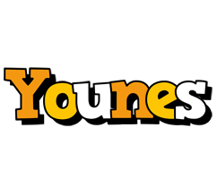 Younes cartoon logo