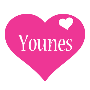 Younes love-heart logo