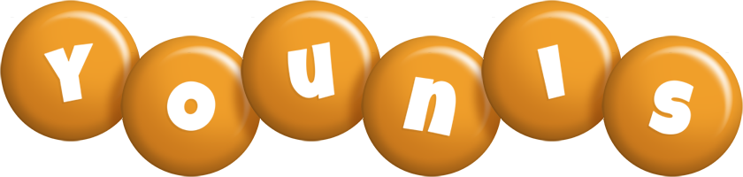 Younis candy-orange logo