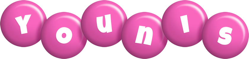 Younis candy-pink logo
