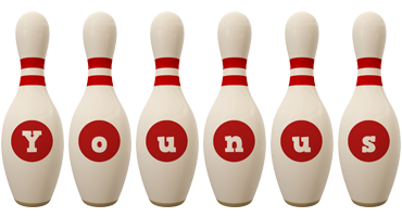 Younus bowling-pin logo