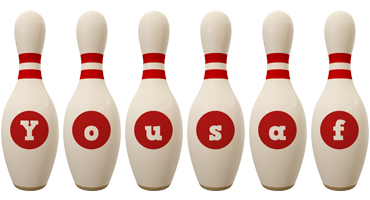 Yousaf bowling-pin logo