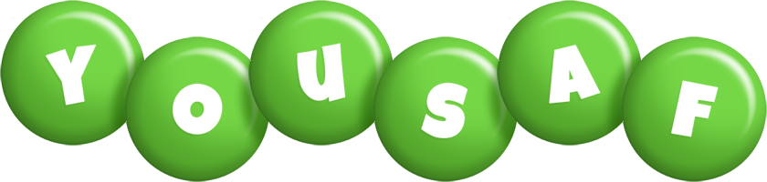 Yousaf candy-green logo