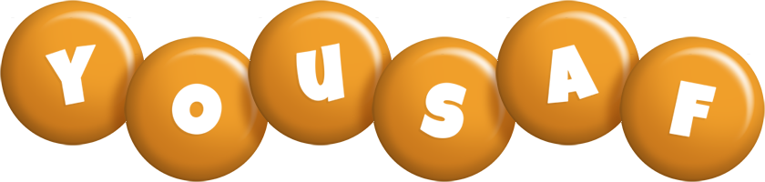 Yousaf candy-orange logo