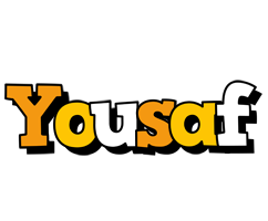 Yousaf cartoon logo