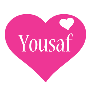 Yousaf love-heart logo