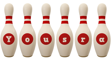 Yousra bowling-pin logo
