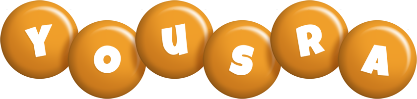 Yousra candy-orange logo