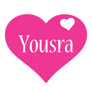 Yousra love-heart logo