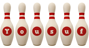 Yousuf bowling-pin logo
