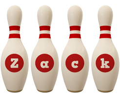 Zack bowling-pin logo