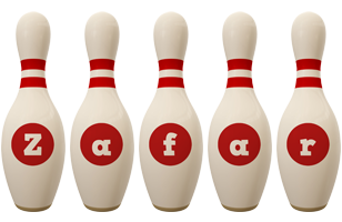Zafar bowling-pin logo
