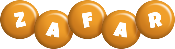 Zafar candy-orange logo