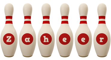 Zaheer bowling-pin logo