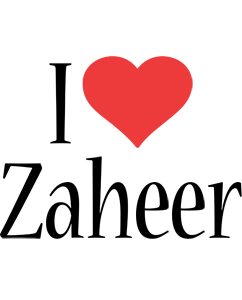 Zaheer i-love logo