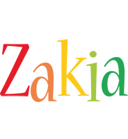 Zakia birthday logo