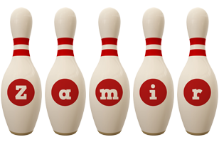 Zamir bowling-pin logo