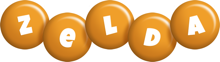 Zelda candy-orange logo