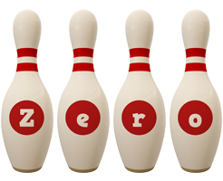 Zero bowling-pin logo
