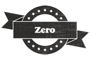 Zero grunge logo