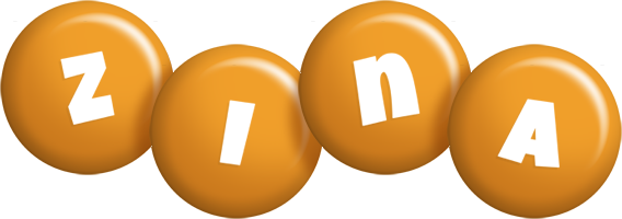 Zina candy-orange logo