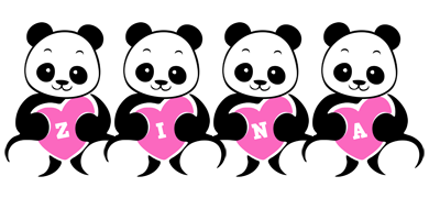 Zina love-panda logo