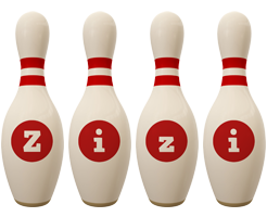 Zizi bowling-pin logo