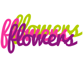 FLOWERS logo effect. Colorful text effects in various flavors. Customize your own text here: http://www.textGiraffe.com/logos/flowers/