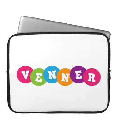 VENNER logo effect. Colorful text effects in various flavors. Customize your own text here: https://www.textgiraffe.com/logos/friends/