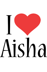 aisha Logo  Name Logo  Generator I Love Love Heart 